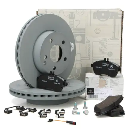 ORIGINAL Mercedes-Benz Bremsscheiben + Bel&auml;ge + Wako C-Klasse W204 E-Klasse W212 vorne