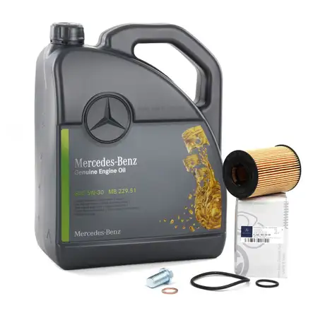 ORIGINAL Mercedes-Benz &Ouml;L Motor&ouml;l 5W30 MB 229.51 5 Liter + &Ouml;lfilter 2661800009