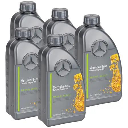 5L 5 liters ORIGINAL Mercedes-Benz engine oil Oil 0W-20 MB 229.71 000989870611