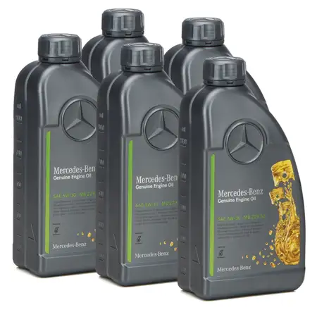 5L 5 liters ORIGINAL Mercedes-Benz engine oil OIL 5W30 5W-30 MB 229.52 000989330911
