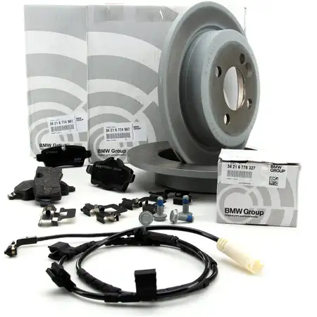 ORIGINAL MINI Bremsscheiben + Bel&auml;ge + Wako R56 R55 R57 One / Cooper bis 08.2010 hinten