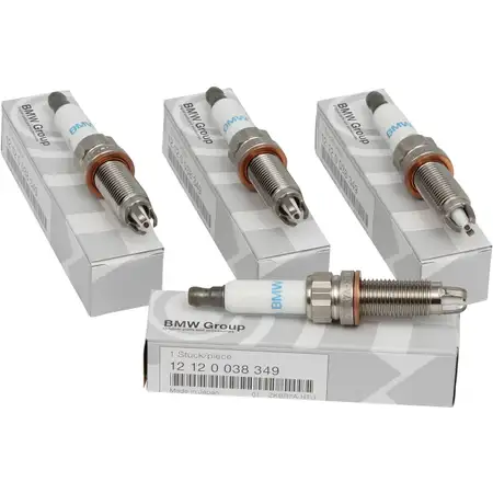 4x ORIGINAL BMW Z&uuml;ndkerze 1er E81-88 3er E90-93 5er E60 E61 N43 N46 12120038349