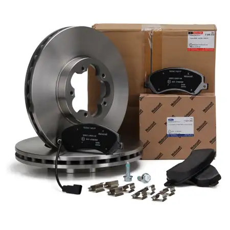 ORIGINAL Ford Bremsscheiben + Bremsbel&auml;ge + Wako TRANSIT 330/350 2006-2014 vorne