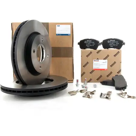 ORIGINAL Ford Bremsen Kit Bremsscheiben + Bremsbel&auml;ge Set Fiesta VI MK6 vorne