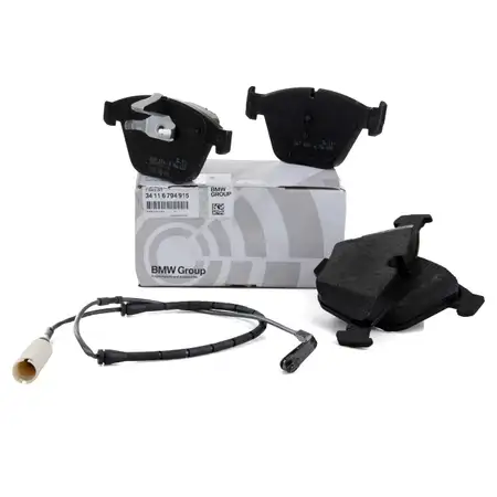 ORIGINAL BMW Bremsbel&auml;ge + Warnkontaktsensor 7er E65 E66 E67 730-760i 730d 740d vorne