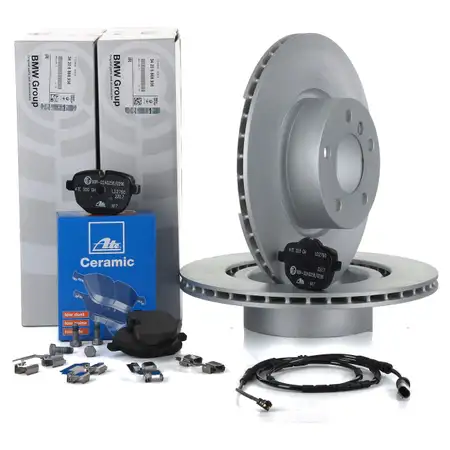 ORIGINAL BMW brake discs + ATE ceramic pads + Wako X3 F25 X4 F26 20-35i 18-35d rear