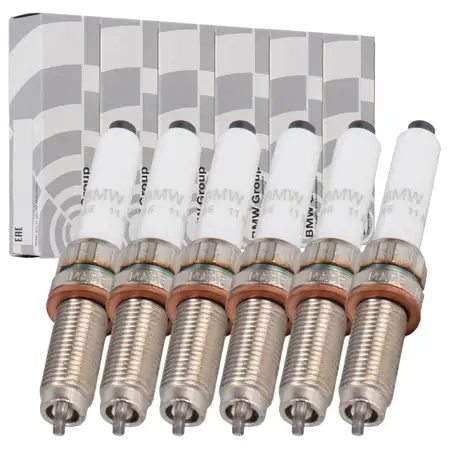 6x ORIGINAL BMW HIGH POWER spark plugs, 4-seater G22 M440i B58 374/387 hp 12125A1A259