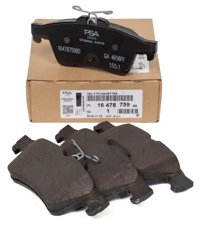 ORIGINAL Peugeot Bremsbel&auml;ge 508 I / SW I ohne Hybridantrieb hinten 1647875980