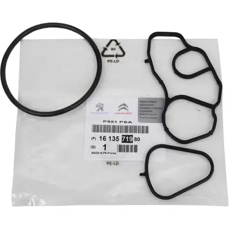 ORIGINAL PSA Dichtungssatz Dichtung &Ouml;lfiltergeh&auml;use 1.6 16V / VTi 1613571980
