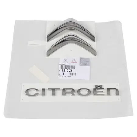 ORIGINAL Citroen emblem logo lettering set for tailgate 7810.Z6 for C4 II (B7)
