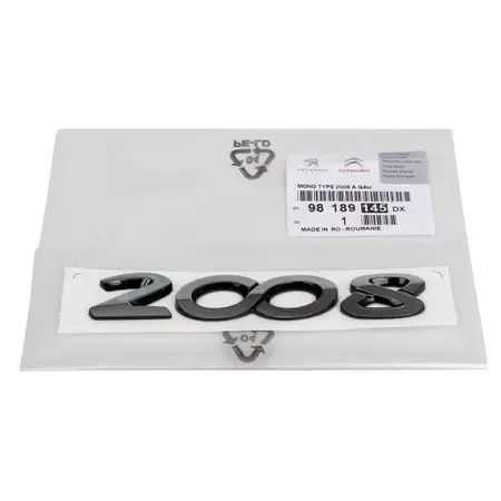 ORIGINAL Peugeot emblem badge lettering tailgate 2008 (CU_) 98189145DX
