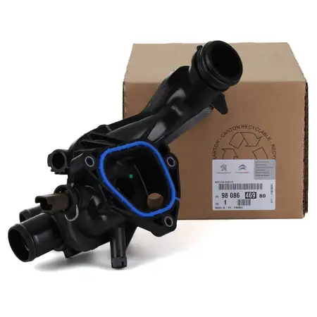 ORIGINAL Peugeot Thermostatgeh&auml;use + Sensor + Dichtung 9808646980