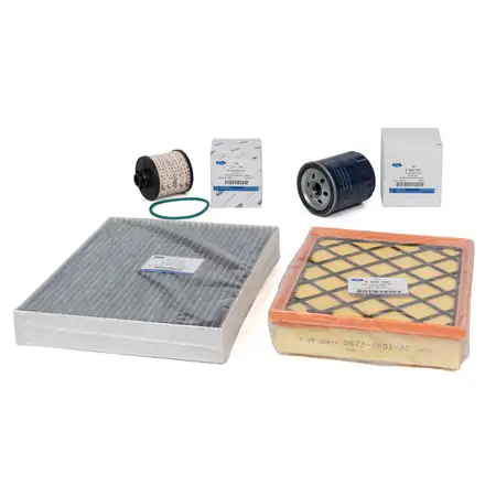 ORIGINAL Ford filter set, 4 pieces, Mondeo 5 MK5, Galaxy (CK), S-Max (CJ), Edge 2.0 TDCi 120-210 hp