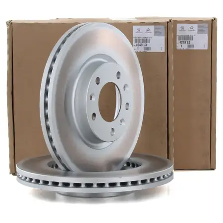 ORIGINAL Citroen Peugeot brake disc set XM (Y3 Y4) 508 605 front 4249.L3