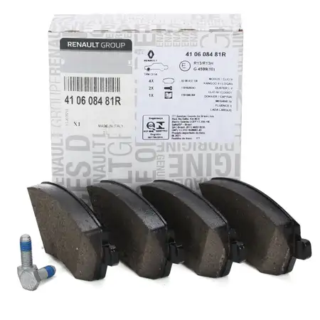ORIGINAL Renault Bremsbel&auml;ge CAPTUR CLIO III IV KANGOO MODUS vorne 410608481R