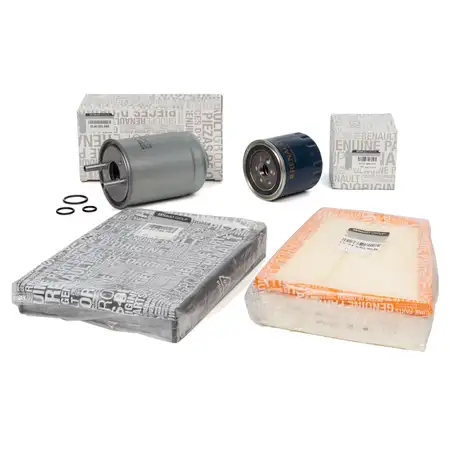 ORIGINAL Renault filter set, 4-piece filter package, Scenic 3 / Grand Scenic 3, 1.9 dCi, 131 hp