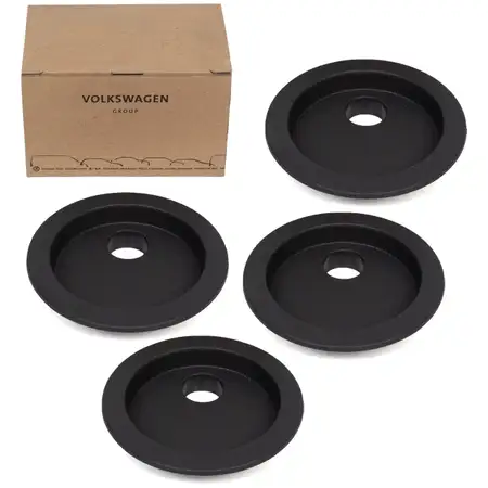 4x ORIGINAL VW Aufnahme f&uuml;r Verzurr&ouml;se Satinschwarz T5 T6 7H0863467 9B9
