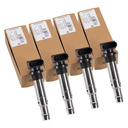 4x ORIGINAL VW Z&uuml;ndspule Golf 4 5 6 Passat B6 B7 Polo Tiguan Touran 1.2 1.4 1.6 036905715H