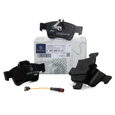 ORIGINAL Mercedes Bremsbel&auml;ge + Sensor W211 W212 C219 C218 W220 W221 hinten