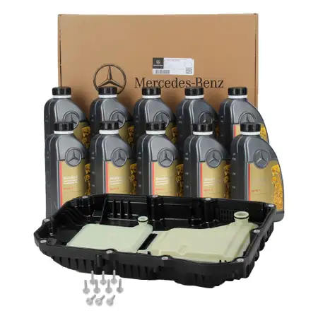 ORIGINAL Mercedes-Benz Automatikgetriebe&ouml;lwanne 9-Gang + 10L Getriebe&ouml;l MB236.17