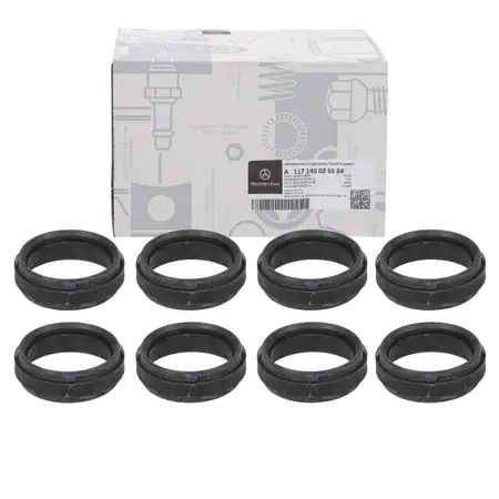 8x ORIGINAL Mercedes-Benz Zwischenst&uuml;ck Dichtung Saugrohr M116 M117 M119 117140026564