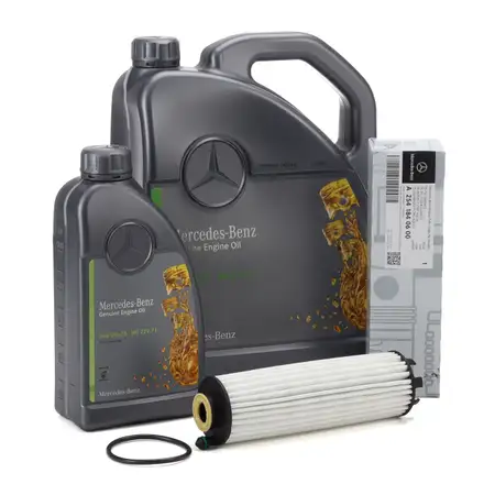 6L ORIGINAL Mercedes-Benz 0W-20 MB 229.71 Engine Oil + Oil Filter W206 W214 X/C254 M254 M256