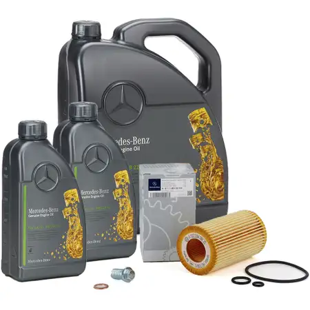 7L ORIGINAL Mercedes 5W-30 MB 229.52 engine oil + oil filter OM611 OM612 OM646 OM647