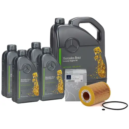 9L ORIGINAL Mercedes 5W-30 MB 229.52 Engine Oil + Oil Filter W203 W204 W211 W212 W213 OM642