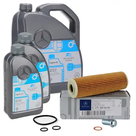 7 Liter ORIGINAL Mercedes-Benz &Ouml;L Motor&ouml;l 5W30 MB 229.51 + &Ouml;lfilter 2711800509