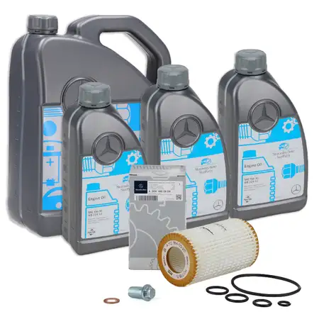 8 liters ORIGINAL Mercedes-Benz OIL Engine oil 5W30 MB 229.51 + Oil filter 0001802609