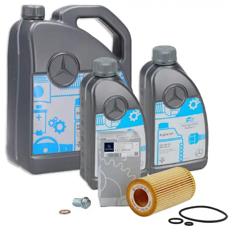 7 liters of ORIGINAL Mercedes-Benz engine oil 5W30 MB 229.51 + oil filter 6111800009