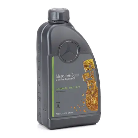 1L 1 liter ORIGINAL Mercedes-Benz engine oil Oil 0W-20 MB 229.71 000989340911