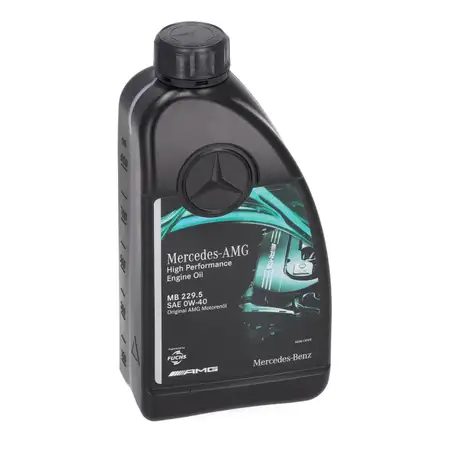1L ORIGINAL Mercedes AMG High Performance Engine Oil 0W40 MB 229.5 000989650811