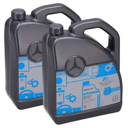 10L 10 liters ORIGINAL Mercedes-Benz StarParts engine oil 5W-40 MB 229.5 0009896810