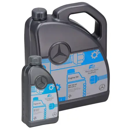 6L 6 liters ORIGINAL Mercedes-Benz StarParts engine oil 5W-40 MB 229.5 0009896810