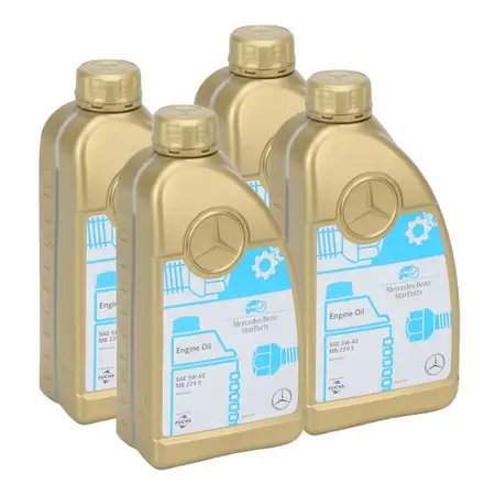 4L 4 Liter ORIGINAL Mercedes-Benz StarParts Motor&ouml;l 5W-40 MB 229.5 000989681011FSED