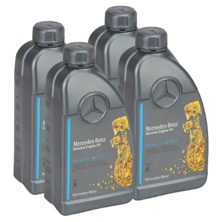 4L 4 Liter ORIGINAL Mercedes-Benz Motor&ouml;l &Ouml;L 5W40 5W-40 MB 229.5 000989920211