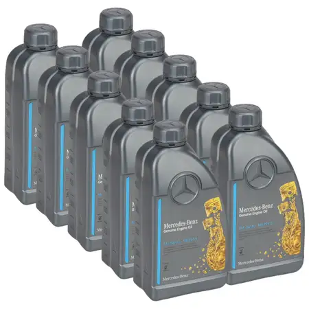 10L 10 Liter ORIGINAL Mercedes-Benz Motor&ouml;l &Ouml;L 5W40 5W-40 MB 229.5 000989920211