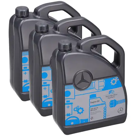 15L 15 Liter ORIGINAL Mercedes-Benz StarParts Motor&ouml;l 5W-40 MB 229.5 000989681013