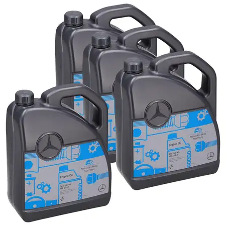 20L 20 liters ORIGINAL Mercedes-Benz engine oil OIL 5W40 5W-40 MB 229.5 000989920213