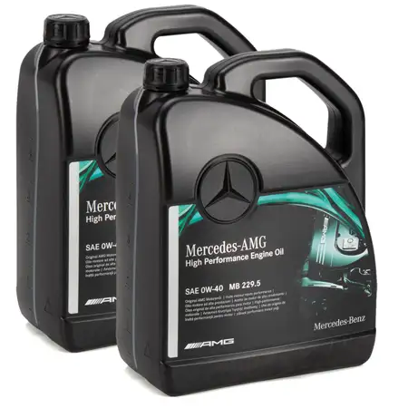 10L ORIGINAL Mercedes AMG High Performance Motor&ouml;l &Ouml;l 0W40 MB 229.5 000989650811