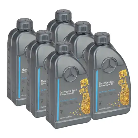 6L 6 liters ORIGINAL Mercedes-Benz engine oil OIL 5W40 5W-40 MB 229.5 0009899202