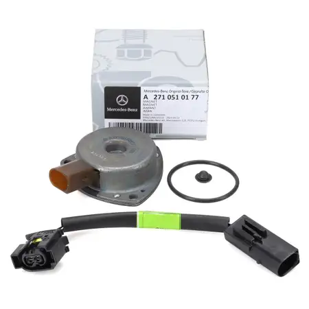 ORIGINAL Mercedes-Benz Zentralmagnet Nockenwelle + &Ouml;l-Stop-Adapterkabel M271