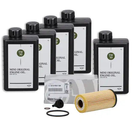 5 Liter ORIGINAL MINI Motor&ouml;l &Ouml;L 5W30 LL-04 Longlife-04 + &Ouml;lfilter 11428593186
