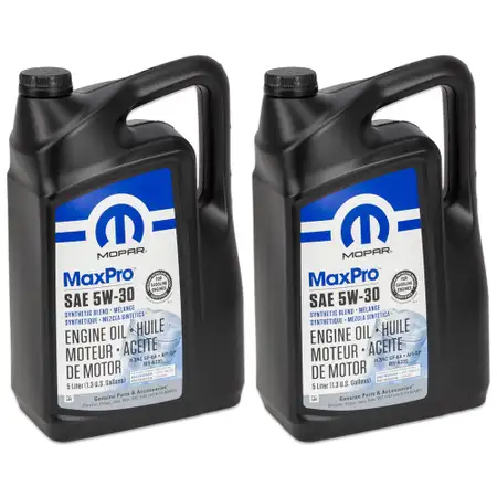 10L 10 liters MOPAR 5W-30 engine oil CHRYSLER DODGE JEEP RAM FIAT ALFA ROMEO K68218921AA