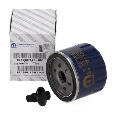 ORIGINAL Fiat MOPAR &Ouml;lfilter + Schraube 500X 334 Tipo 356 357 1.0 1.3 1.5 T4 Hybrid
