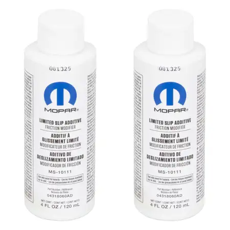 2x 120ml ORIGINAL MOPAR Limited Slip Additive Friction Modifier CHRYSLER JEEP K04318060AD