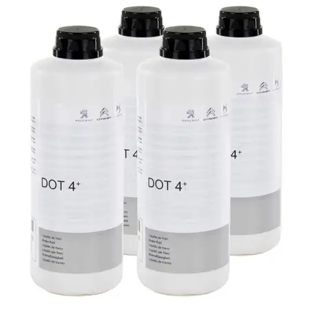 2L 2 liters ORIGINAL Citroen Peugeot brake fluid DOT 4+ 1610725580