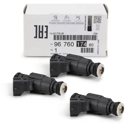 3x ORIGINAL PSA OPEL MOPAR Einspritzventil C1 C3 108 208 308 Corsa F 1.2 9676017480