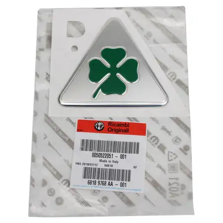 ORIGINAL Alfa Romeo Quadrifoglio emblem for GIULIETTA 940 right fender 50522051